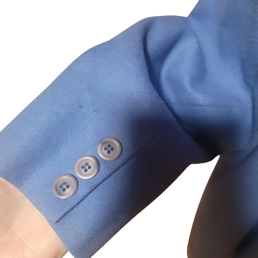 Pendleton Women's Blue Wool Blazer Jacket Size‎ 14 Button Front Career Work - Picture 4 of 6